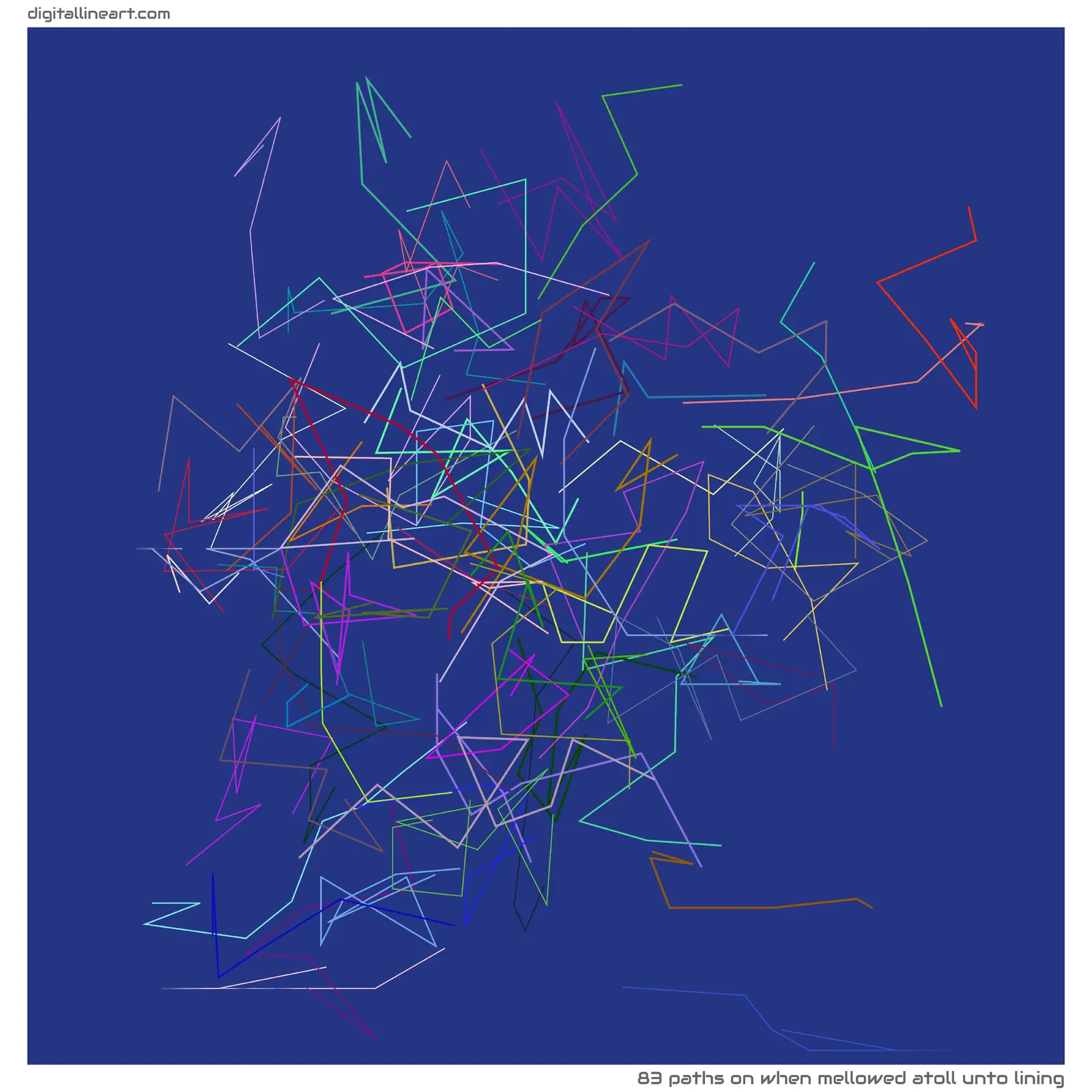 When Mellowed Atoll unto Lining — 83 paths