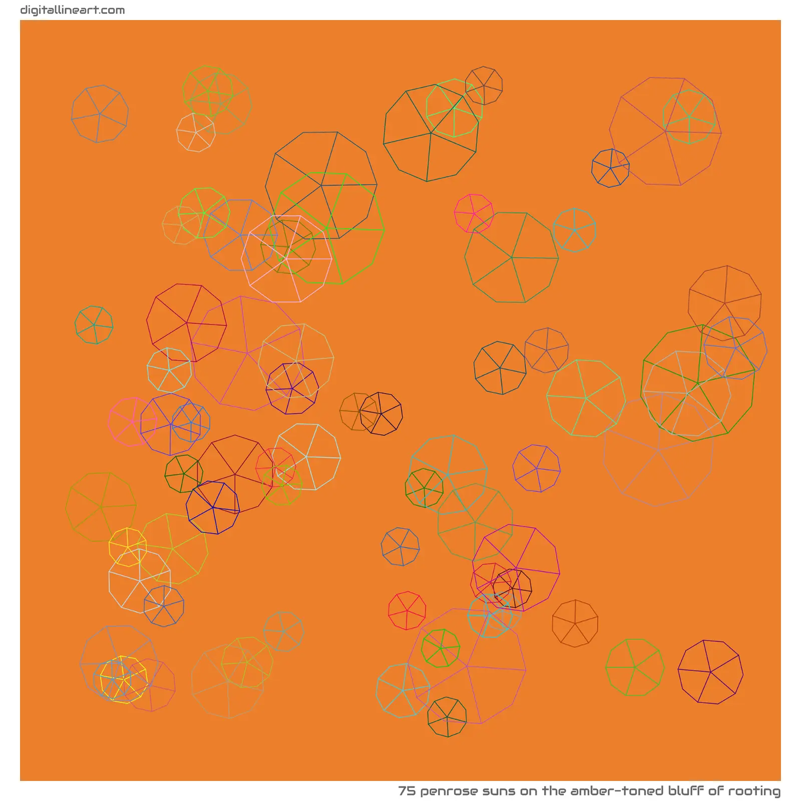 The Amber-toned Bluff of Rooting — 75 Penrose suns