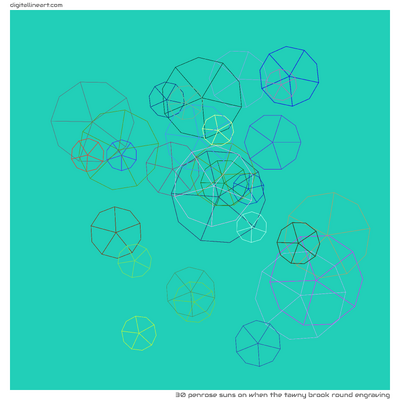 When the Tawny Brook round Engraving — 30 Penrose suns