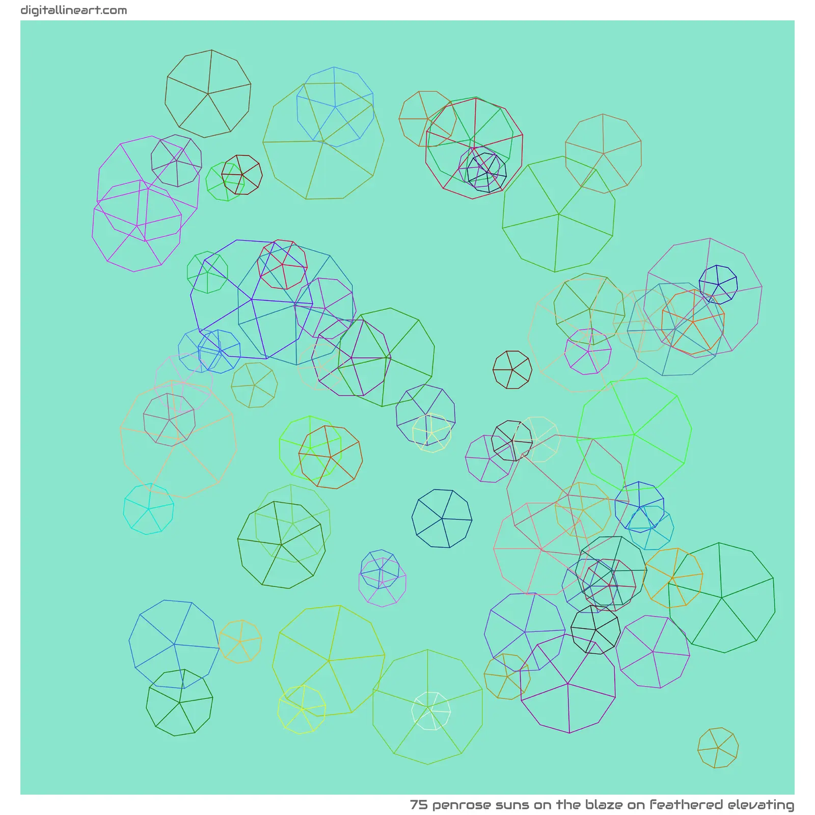 The Blaze on Feathered Elevating — 75 Penrose suns