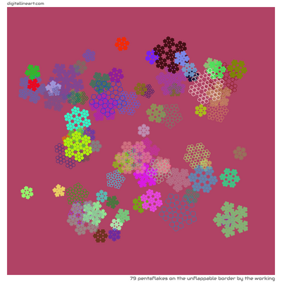 The Unflappable Border by the Working — 79 pentaflakes