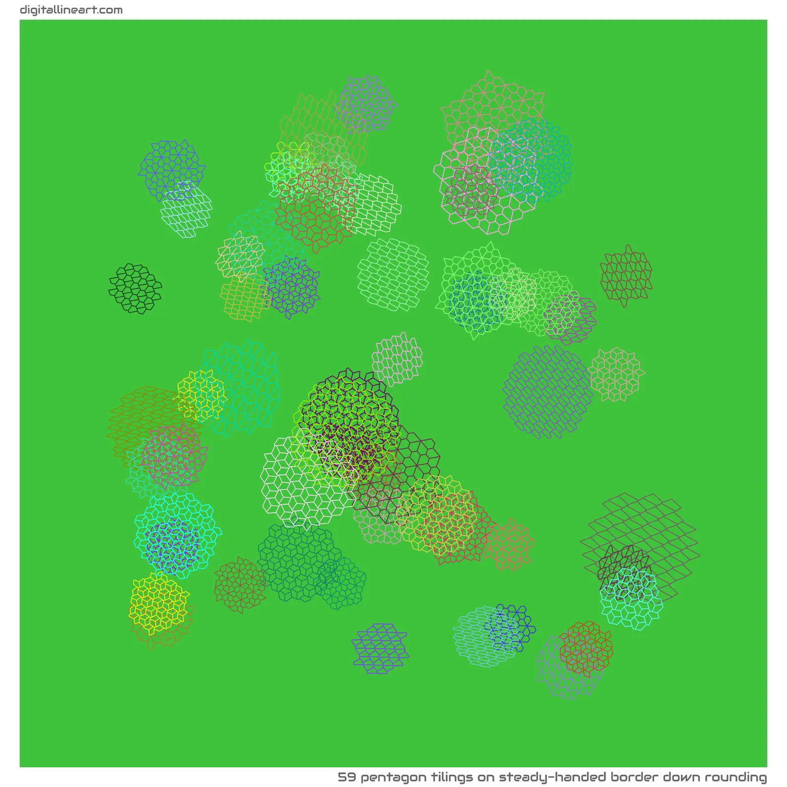 Steady-handed Border down Rounding — 59 pentagon tilings