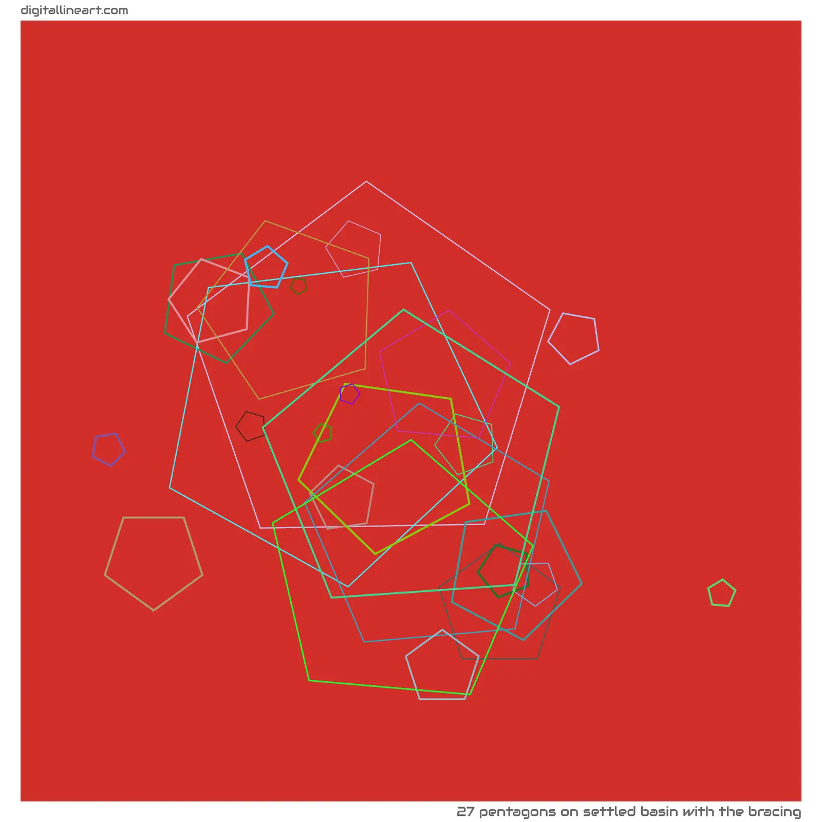 Settled Basin with the Bracing — 27 pentagons