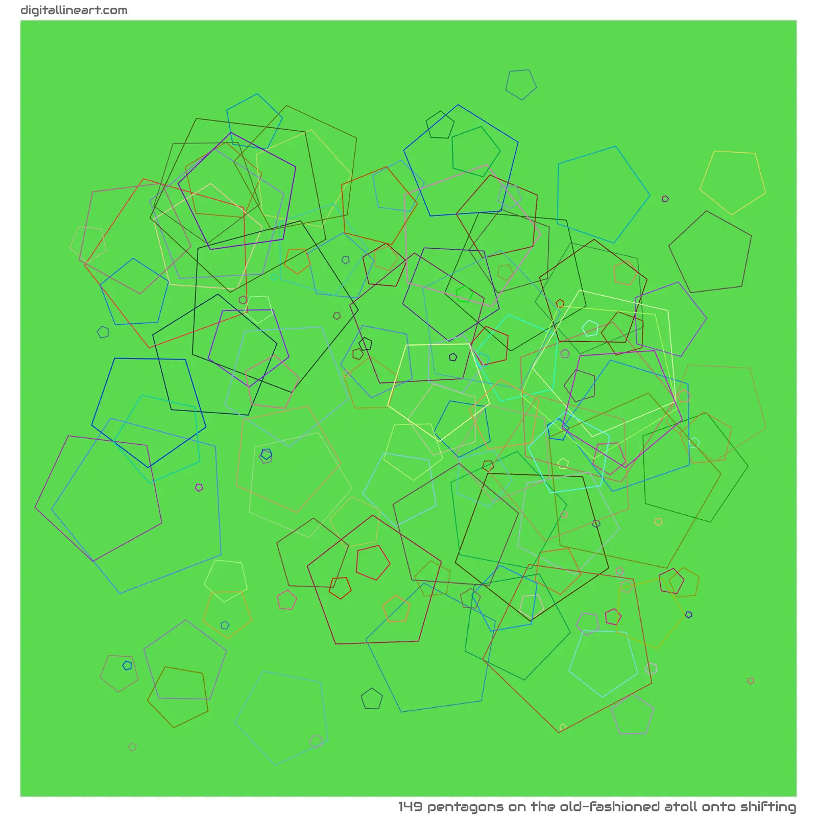The Old-fashioned Atoll onto Shifting — 149 pentagons