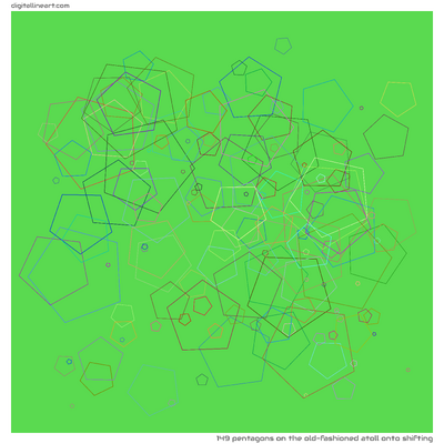 The Old-fashioned Atoll onto Shifting — 149 pentagons