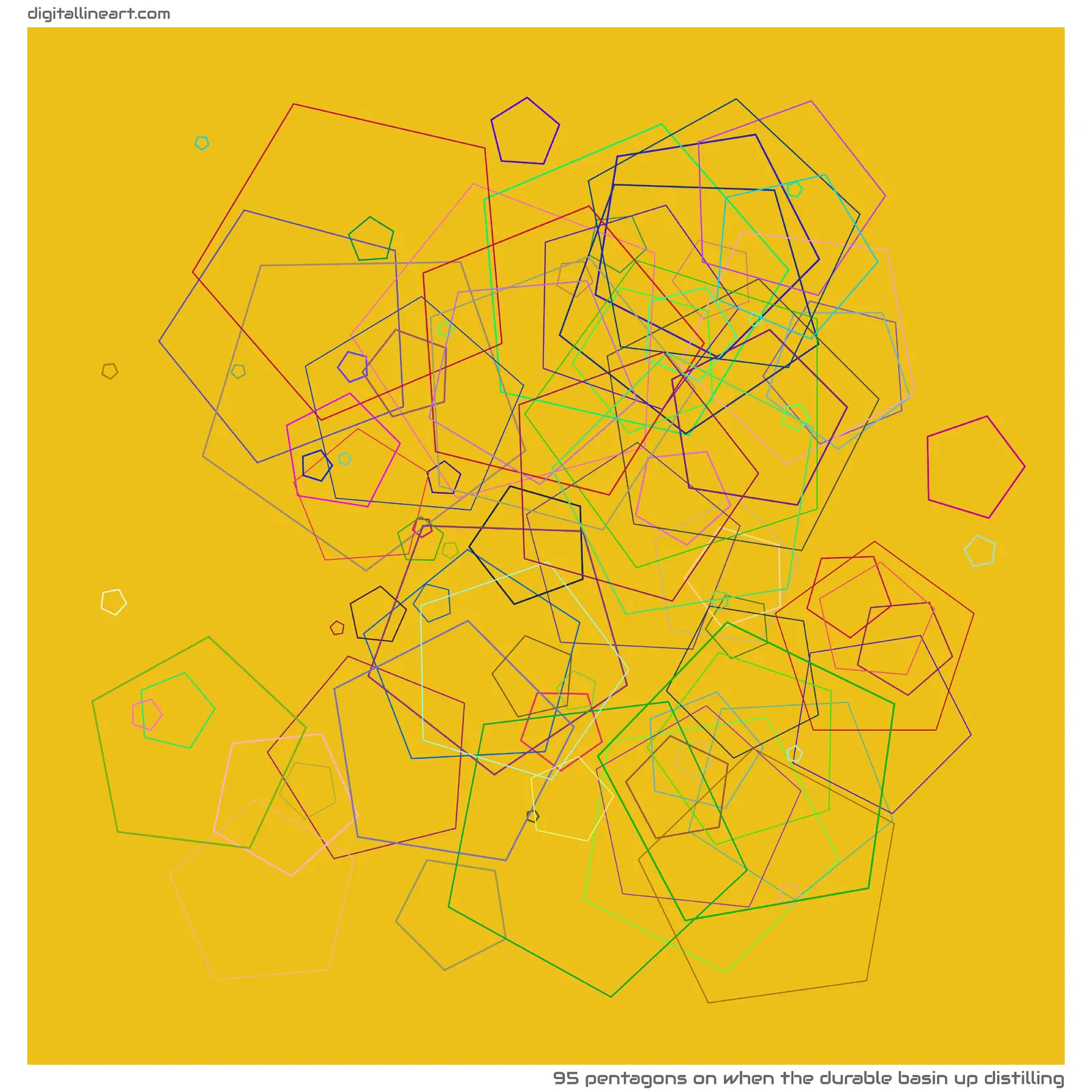 When the Durable Basin up Distilling — 95 pentagons