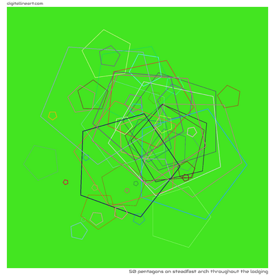 Steadfast Arch throughout the Lodging — 50 pentagons