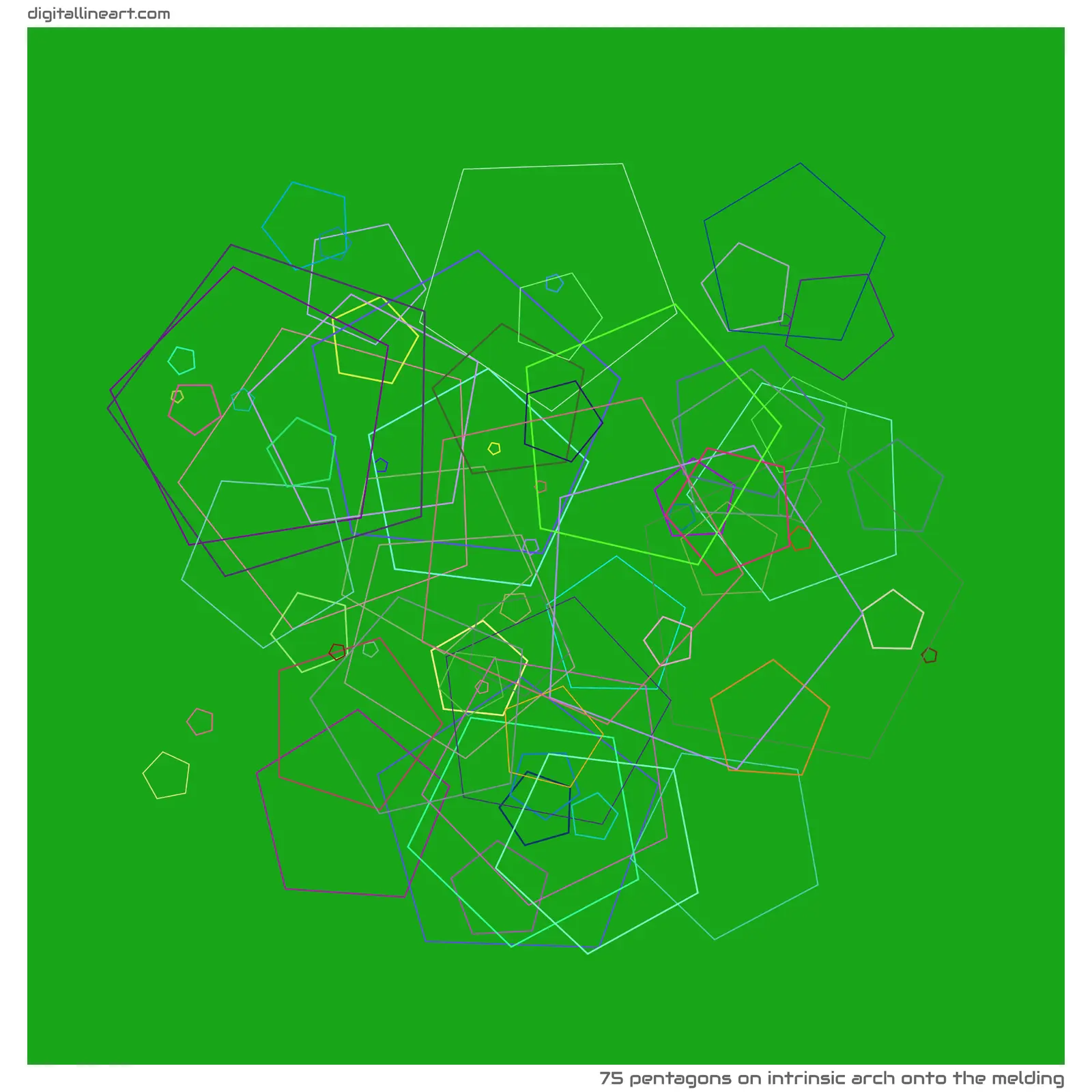 Intrinsic Arch onto the Melding — 75 pentagons