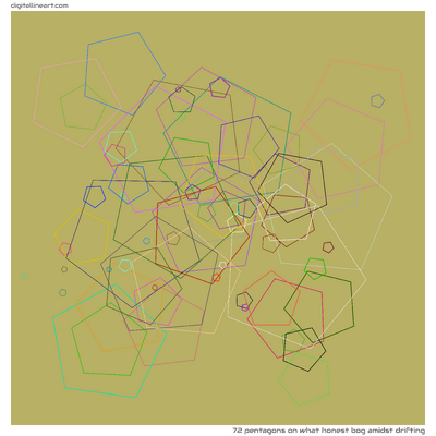 What Honest Bog amidst Drifting — 72 pentagons
