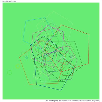 The Evanescent Beam before the Inspiring — 36 pentagons