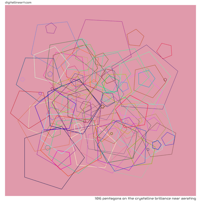 The Crystalline Brilliance near Aerating — 106 pentagons