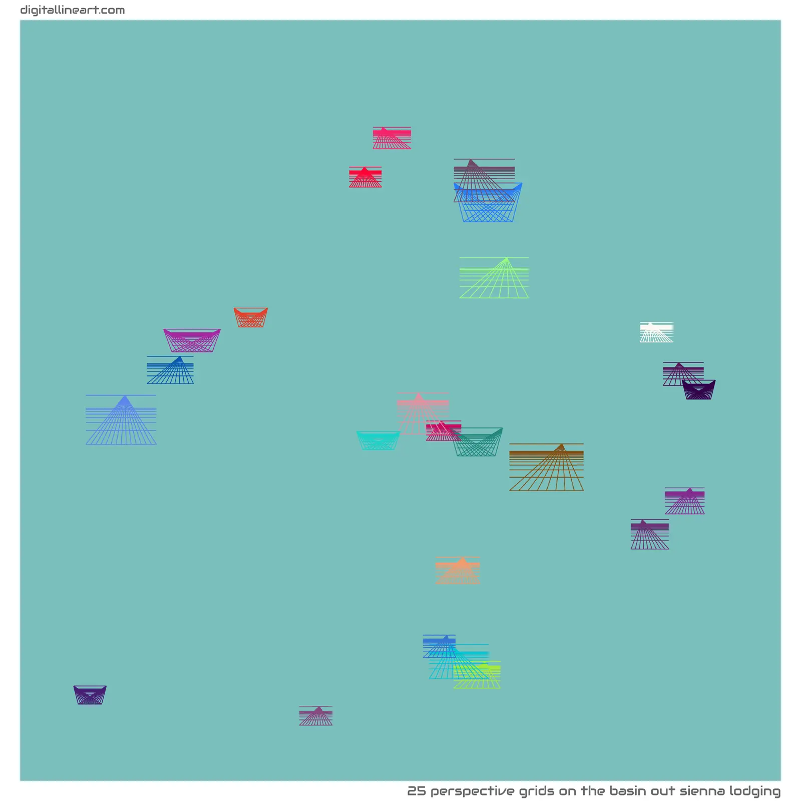 The Basin out Sienna Lodging — 25 perspective grids