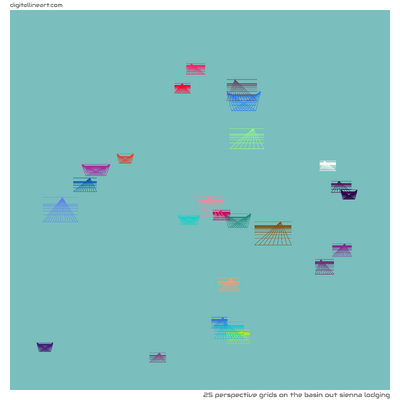 The Basin out Sienna Lodging — 25 perspective grids