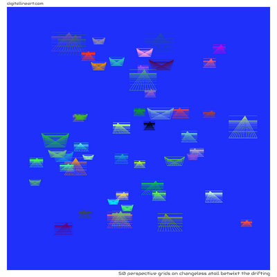 Changeless Atoll betwixt the Drifting — 50 perspective grids