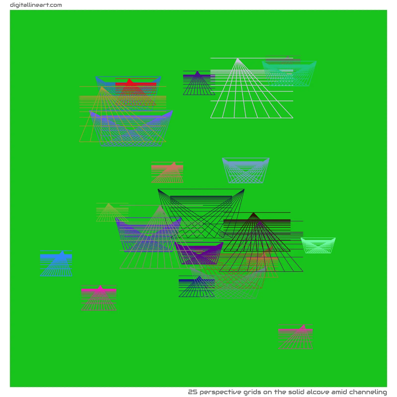 The Solid Alcove amid Channeling — 25 perspective grids