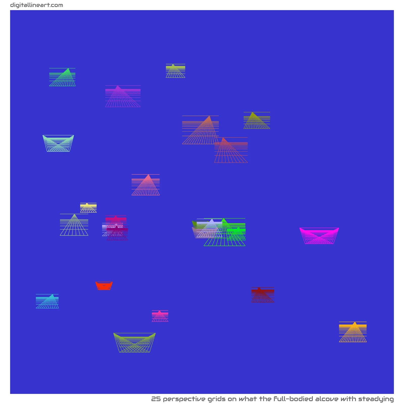 What the Full-bodied Alcove with Steadying — 25 perspective grids