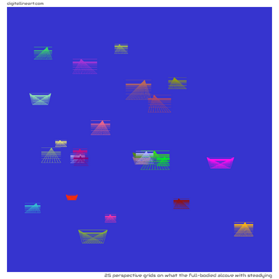 What the Full-bodied Alcove with Steadying — 25 perspective grids