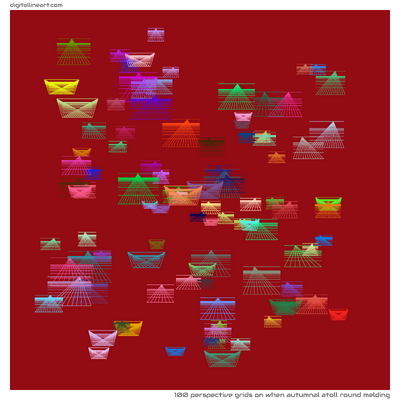 When Autumnal Atoll round Melding — 100 perspective grids