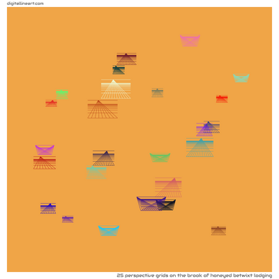 The Brook of Honeyed betwixt Lodging — 25 perspective grids