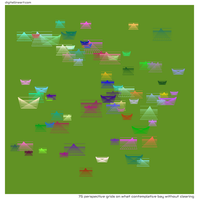 What Contemplative Bay without Clearing — 75 perspective grids