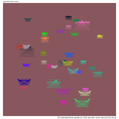 The Border over Sound Fording — 34 perspective grids