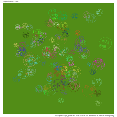 The Basin of Serene outside Weighing — 103 petroglyphs