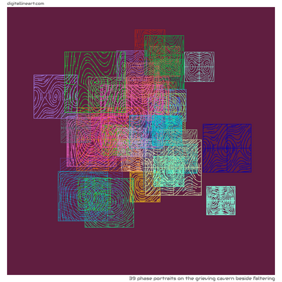 The Grieving Cavern beside Faltering — 39 phase portraits
