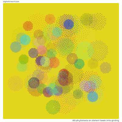 Distant Basin into Girding — Phyllotaxis, 83 elements