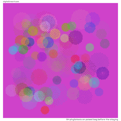 Poised Bog before the Staying — Phyllotaxis, 94 elements
