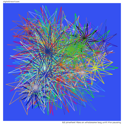 62 Pinwheel Tiles in Wholesome Bog until the Pausing