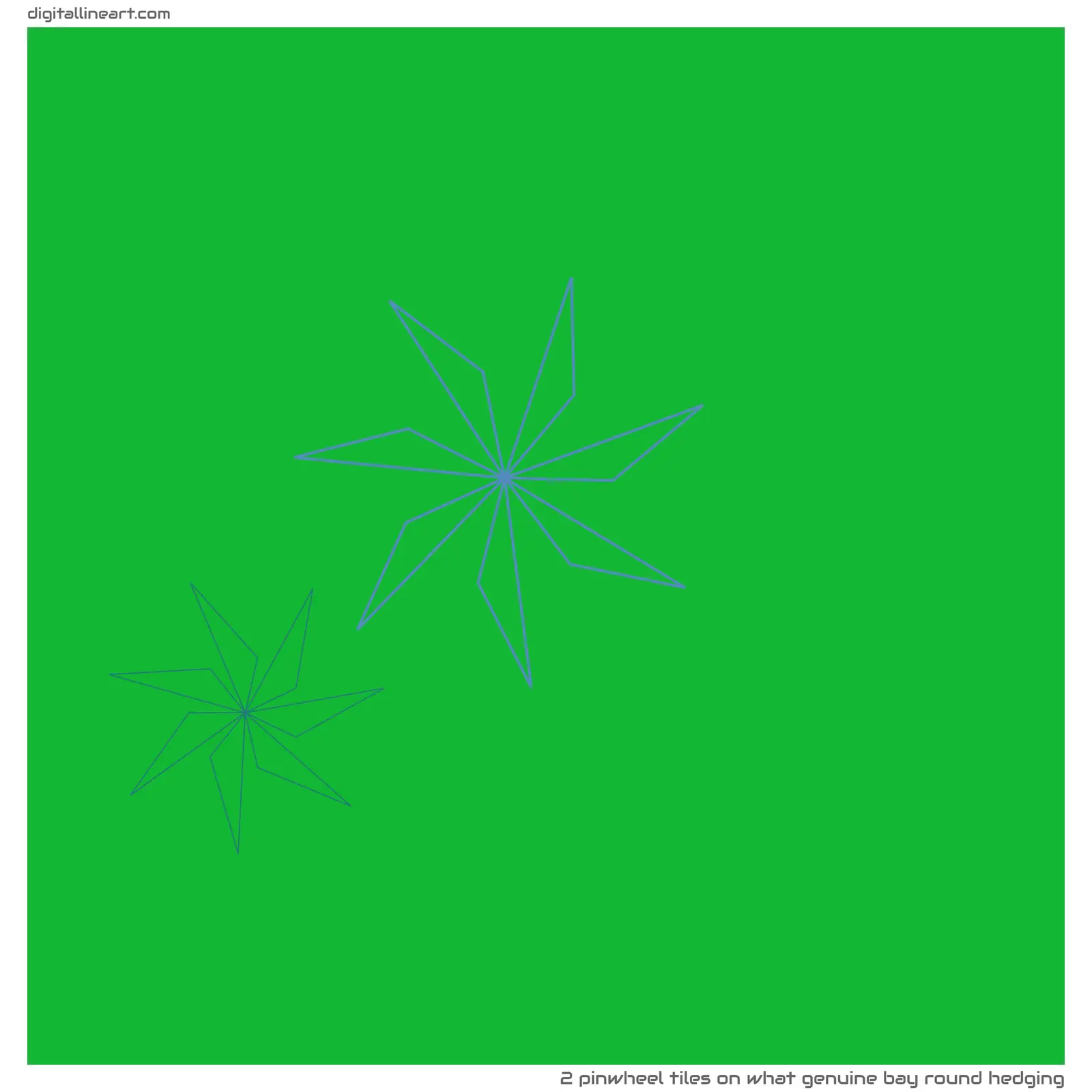 What Genuine Bay round Hedging — 2 pinwheel tiles