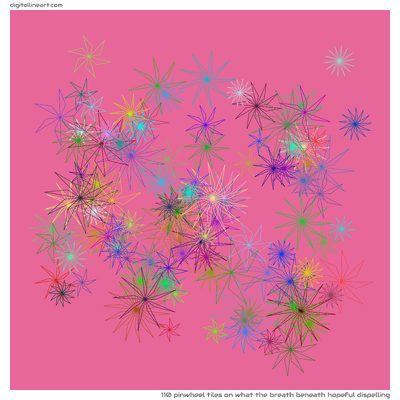 What the Breath beneath Hopeful Dispelling — 110 pinwheel tiles