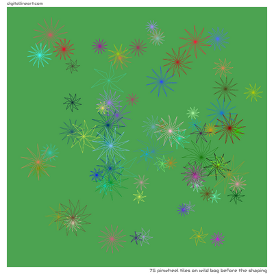 Wild Bog before the Shaping — 75 pinwheel tiles