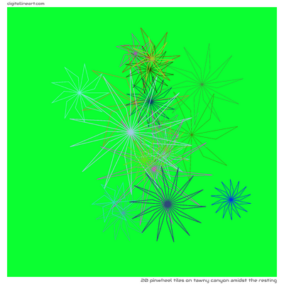 Tawny Canyon amidst the Resting — 20 pinwheel tiles