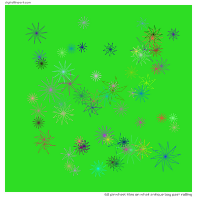 What Antique Bay past Rolling — 62 pinwheel tiles