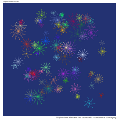 The Cave amid Thunderous Dismaying — 75 pinwheel tiles