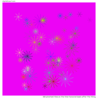 The Time-honored Basin after the Tilling — 60 pinwheel tiles