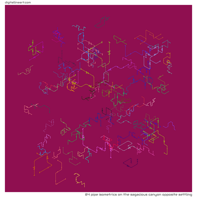 The Sagacious Canyon opposite Settling — 84 pipe isometrics