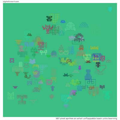 What Unflappable Basin unto Learning — 107 pixel sprites