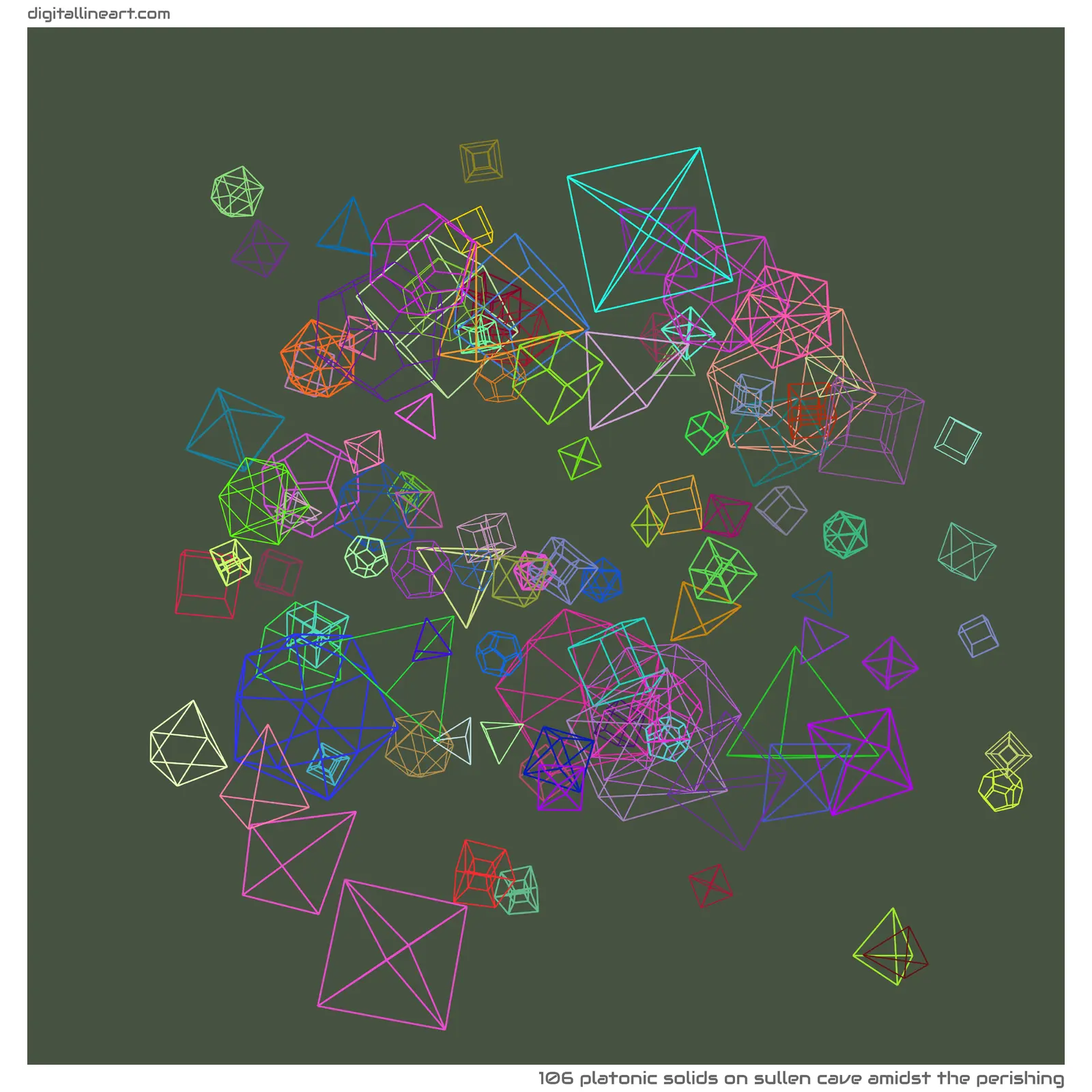 Sullen Cave amidst the Perishing — 106 Platonic solids