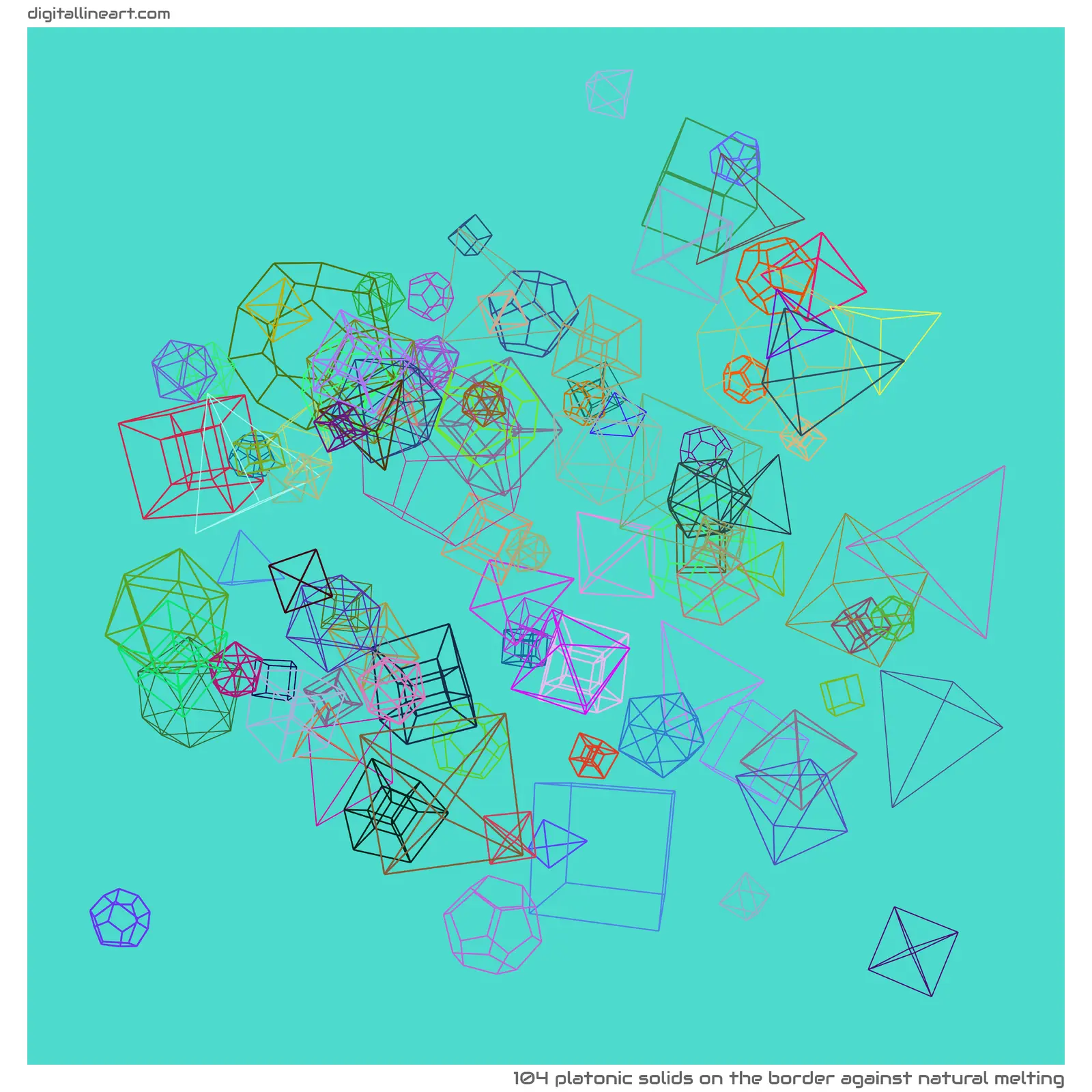 The Border Against Natural Melting — 104 Platonic solids