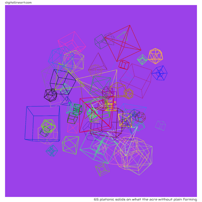 What the Acre without Plain Forming — 65 Platonic solids