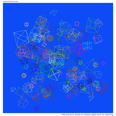 Dusky-gold Acre on Opening — 140 Platonic solids