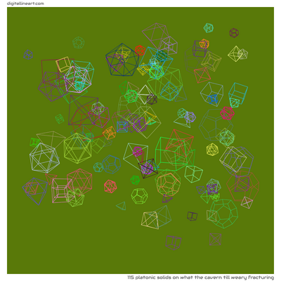 What the Cavern till Weary Fracturing — 115 Platonic solids