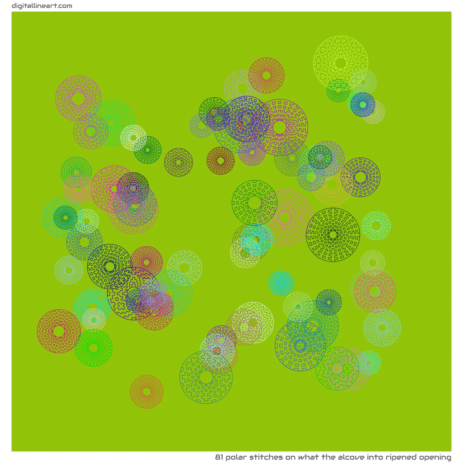 What the Alcove into Ripened Opening — 81 polar stitches