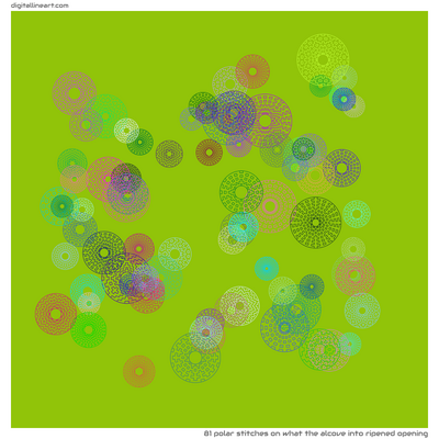 What the Alcove into Ripened Opening — 81 polar stitches