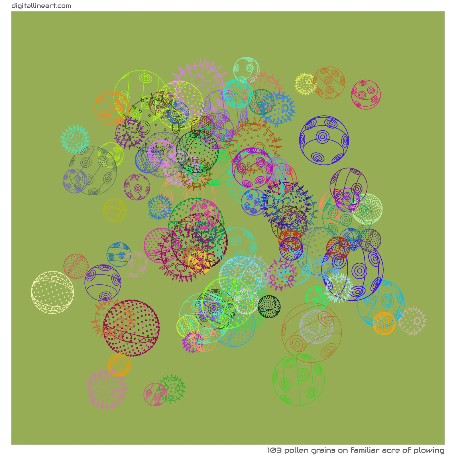 Familiar Acre of Plowing — 103 pollen grains