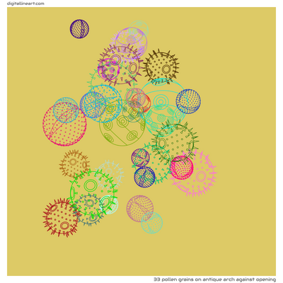 Antique Arch Against Opening — 33 pollen grains