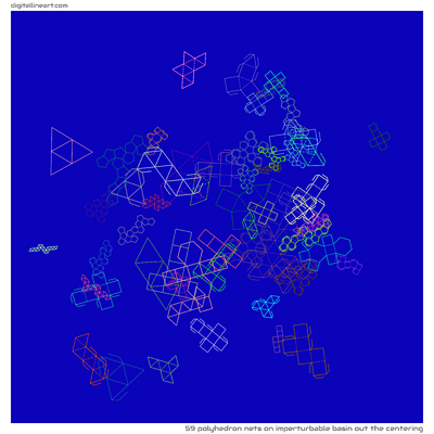 Imperturbable Basin out the Centering — 59 polyhedron nets