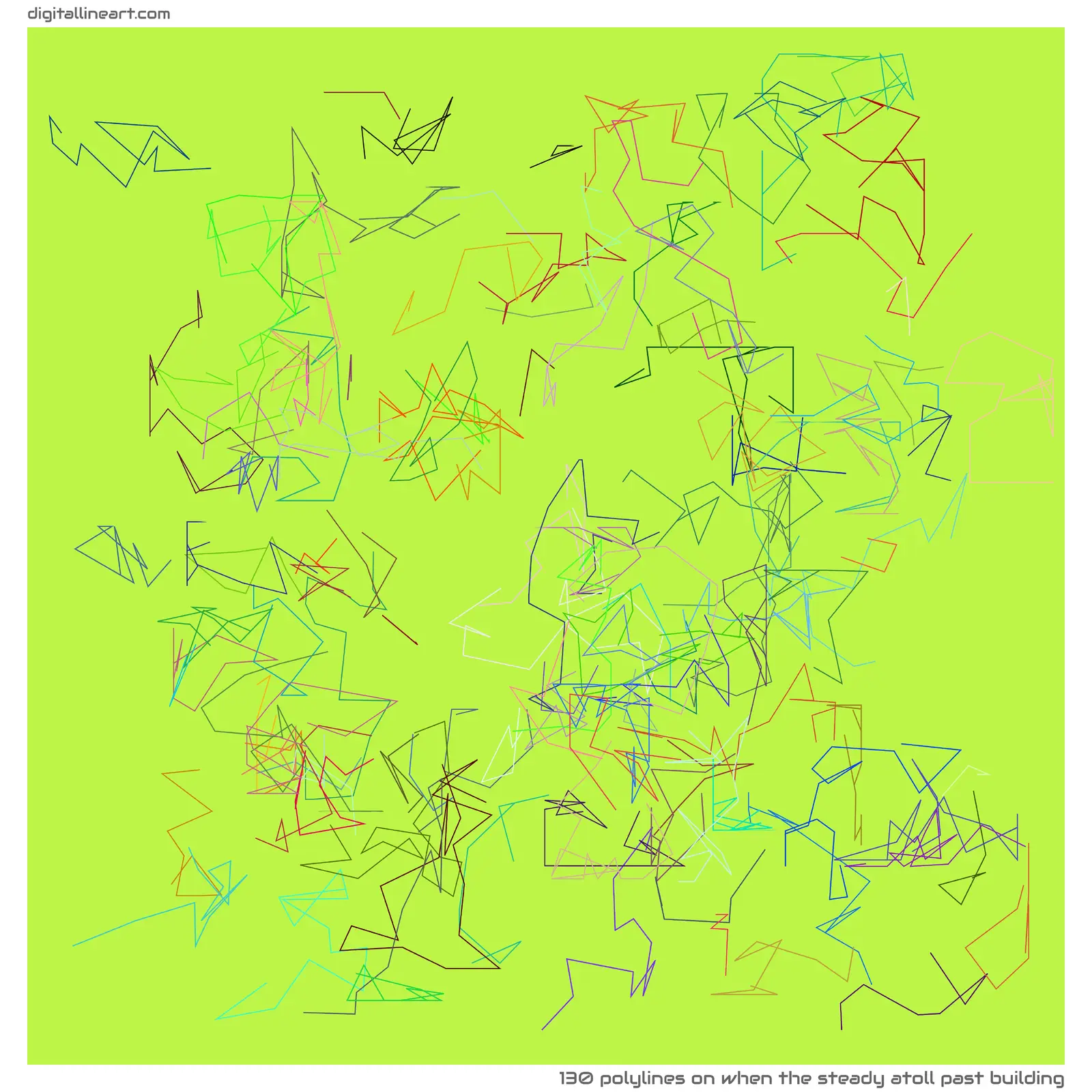 When the Steady Atoll past Building — 130 polylines